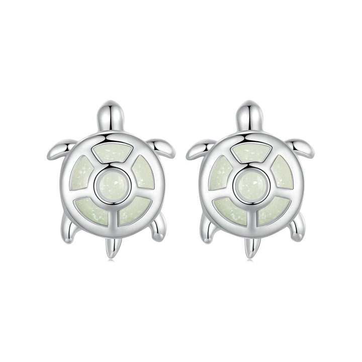 925 Sterling Silver Luminous Stone Earrings