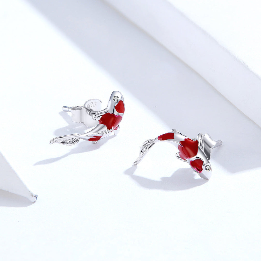 925 Sterling Silver Plated Earrings with Pavé Setting CZ for Women