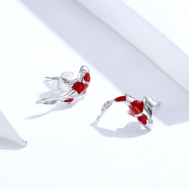925 Sterling Silver Plated Earrings with Pavé Setting CZ for Women