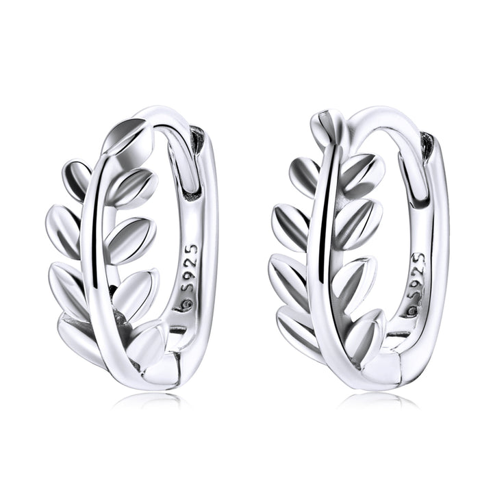 S925 Oxidized Silver Earrings 1.2*0.5cm for Women
