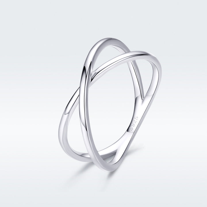 925 Sterling Silver Plated Platinum Ring Size 5.0 for Women