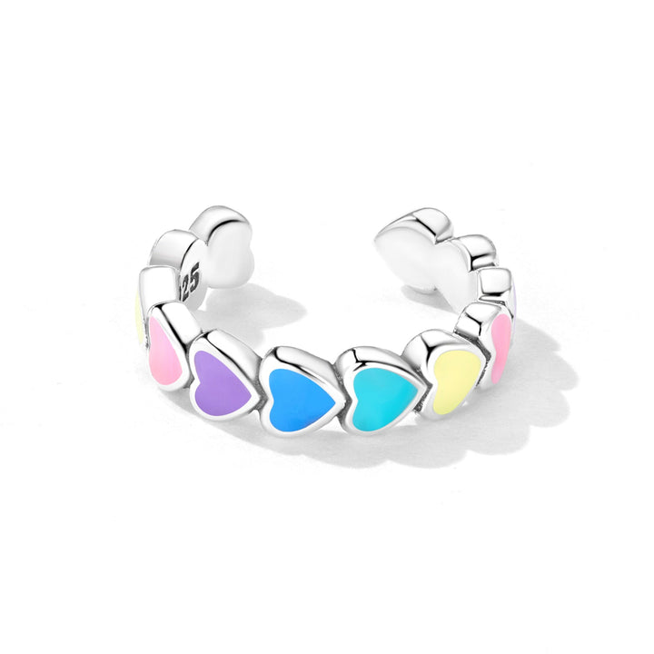 925 Sterling Silver Enamel Oxidized Silver Earrings