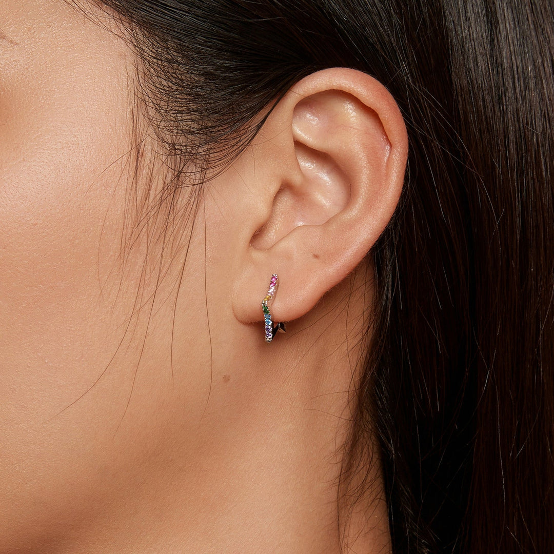 925 Sterling Silver Earrings with Pavé Setting CZ for Women