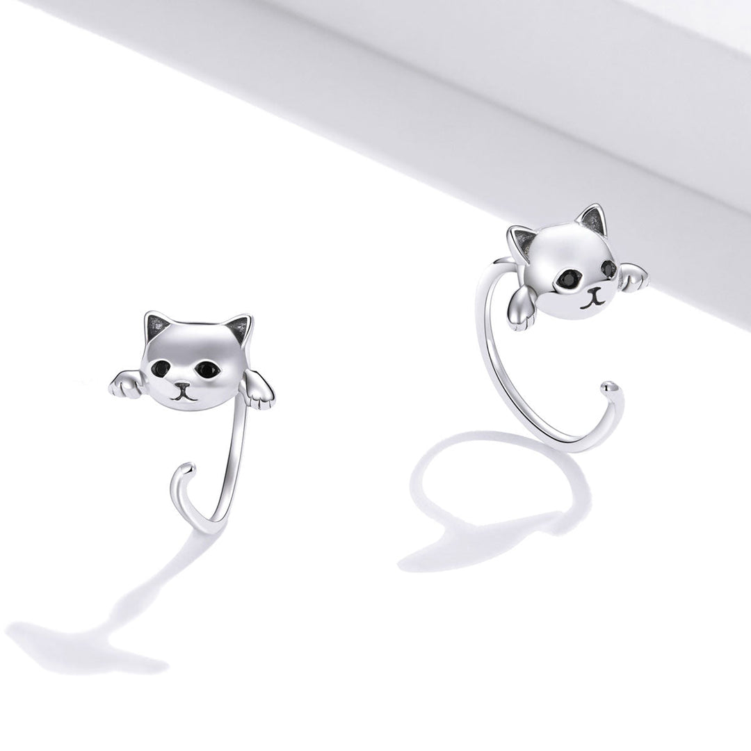 925 Sterling Silver Earrings with Pavé Setting and CZ Stones