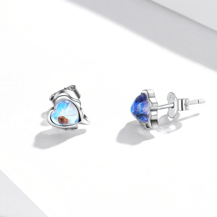 925 Sterling Silver Moonstone Earrings for Women