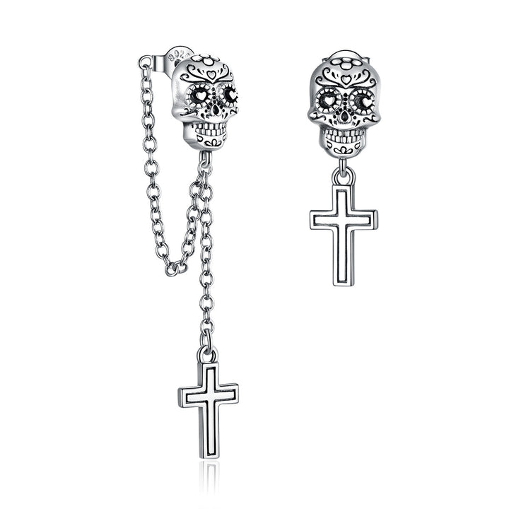 S925 Sterling Silver Oxidized Earrings for Women