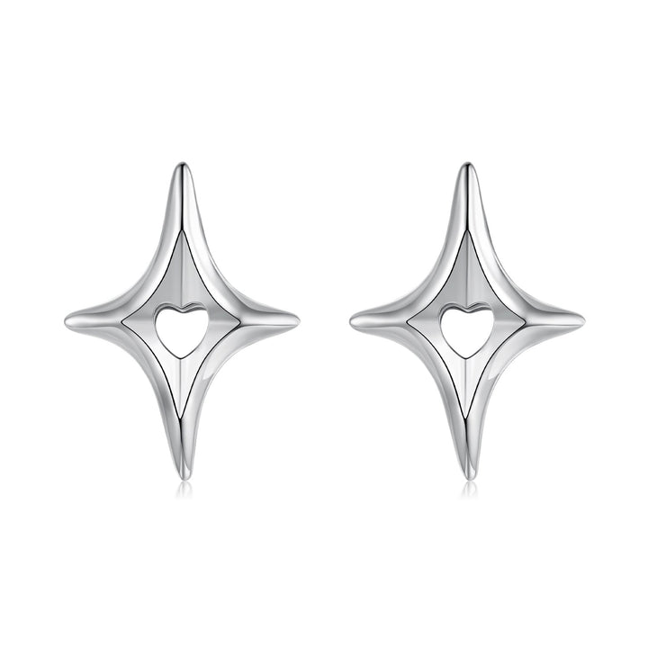 925 Sterling Silver Earrings 1.2x0.9cm