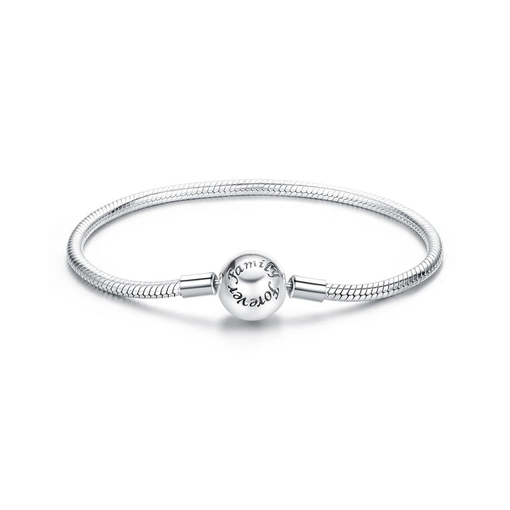 925 Sterling Silver Oxidized Silver White Gold 14.0mm Bracelet for Women