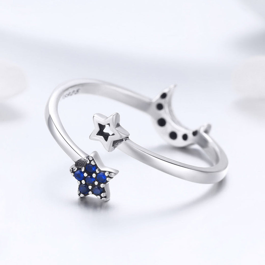 925 Sterling Silver Adjustable Ring, 0.2cm Width, Size 1.1*0.7cm, Women