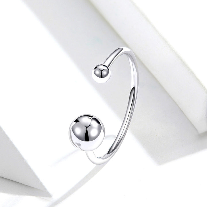 S925 Sterling Silver Plated Platinum Ring