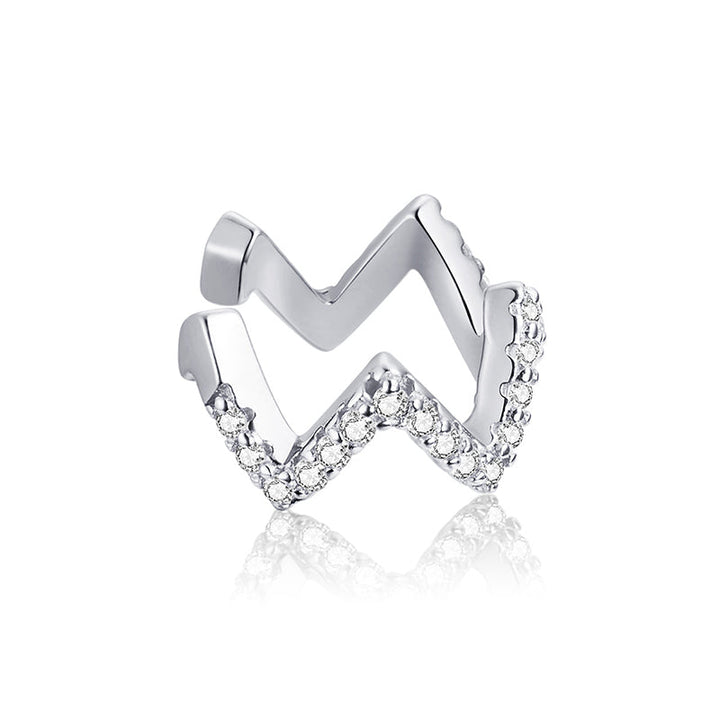 925 Sterling Silver Plated Platinum Pavé CZ Earrings for Women