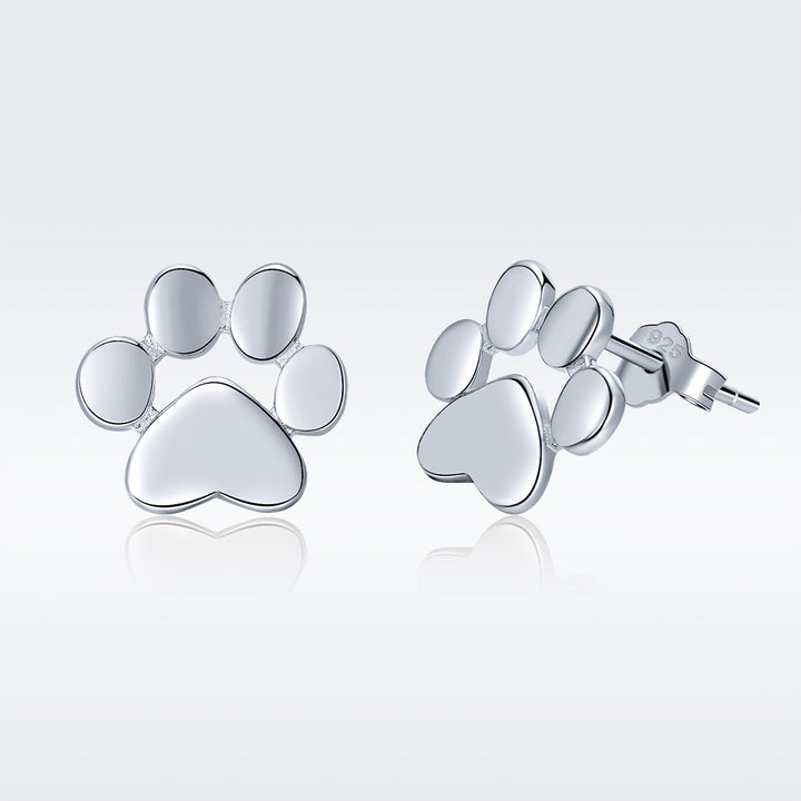 925 Sterling Silver Platinum Plated Earrings for Women