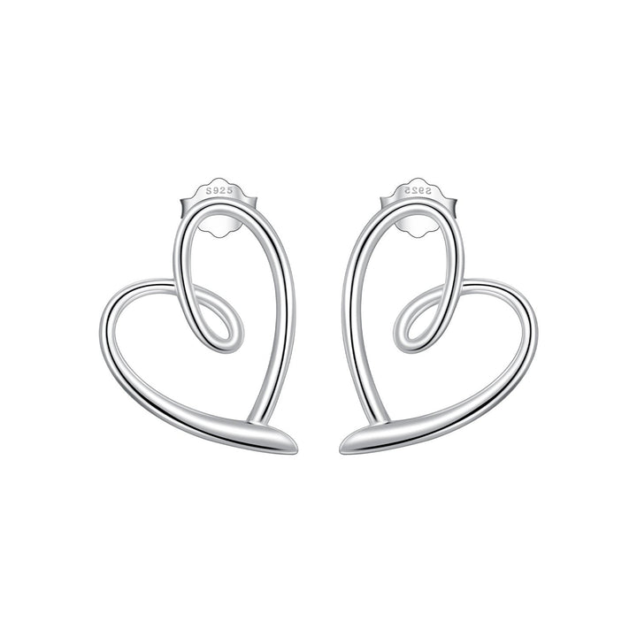 925 Sterling Silver Earrings for Women - 19x14mm, Platinum Plated