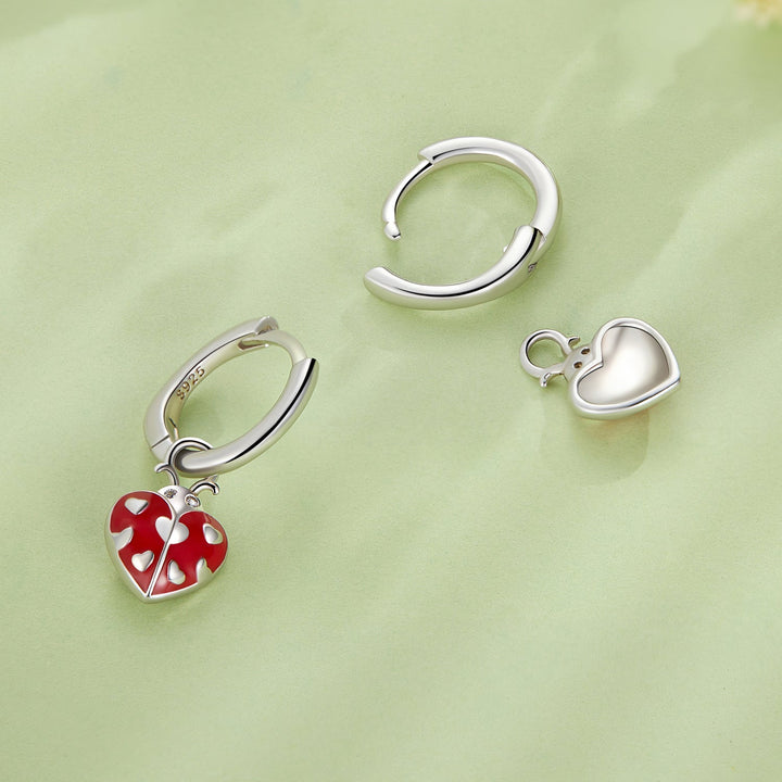 S925 Sterling Silver Enamel Process Pavé Set CZ Earrings