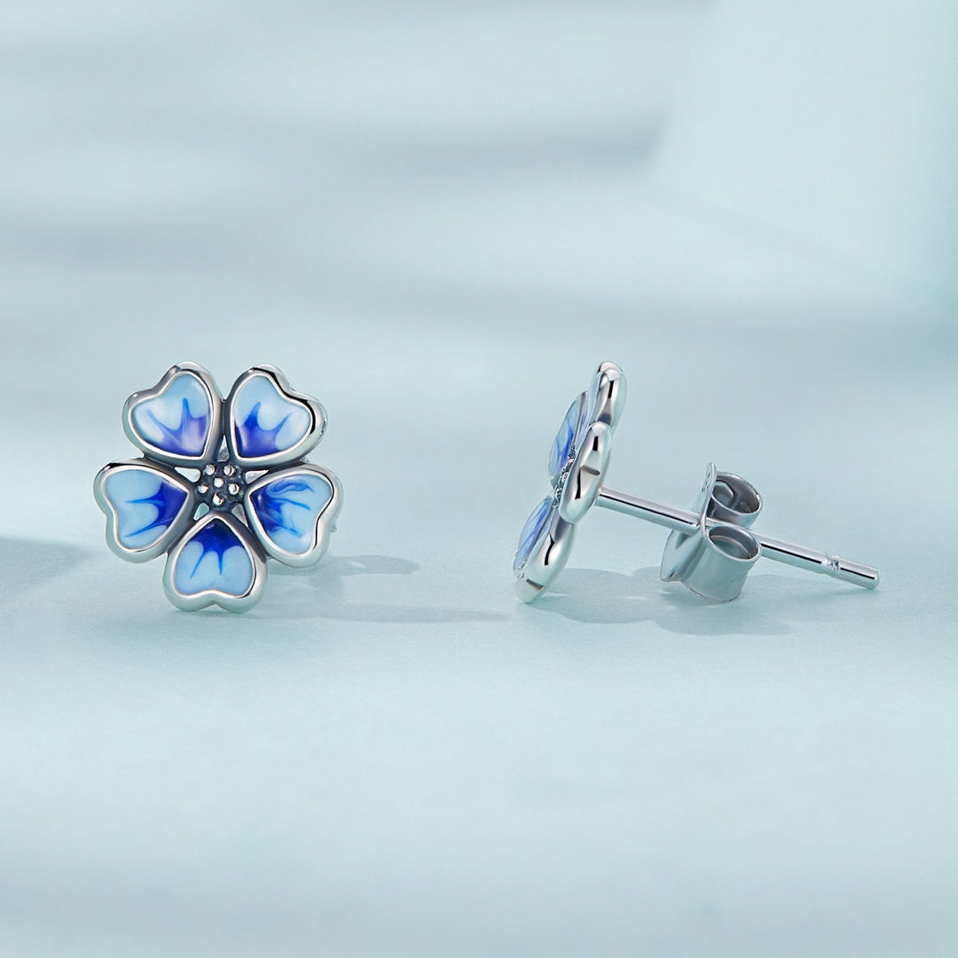 925 Sterling Silver Enamel Earrings for Women
