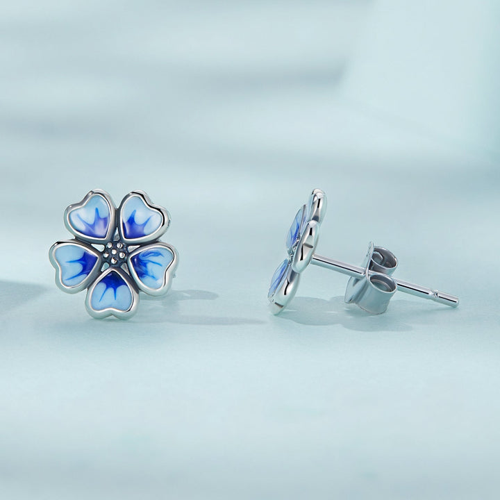 925 Sterling Silver Enamel Earrings for Women