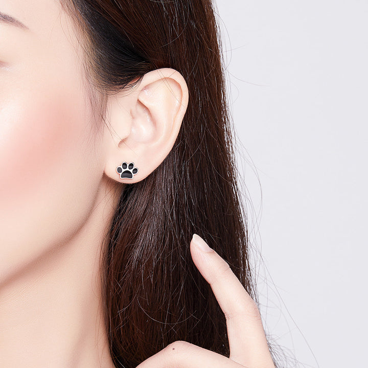 925 Sterling Silver Earrings with Enamel Finish
