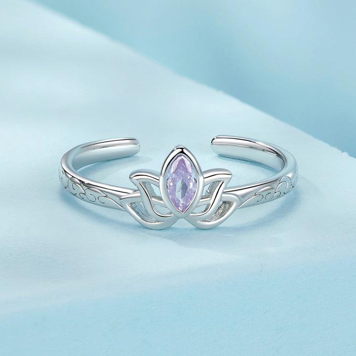 925 Sterling Silver 1.9mm Pavé Setting White Gold Plated Ring