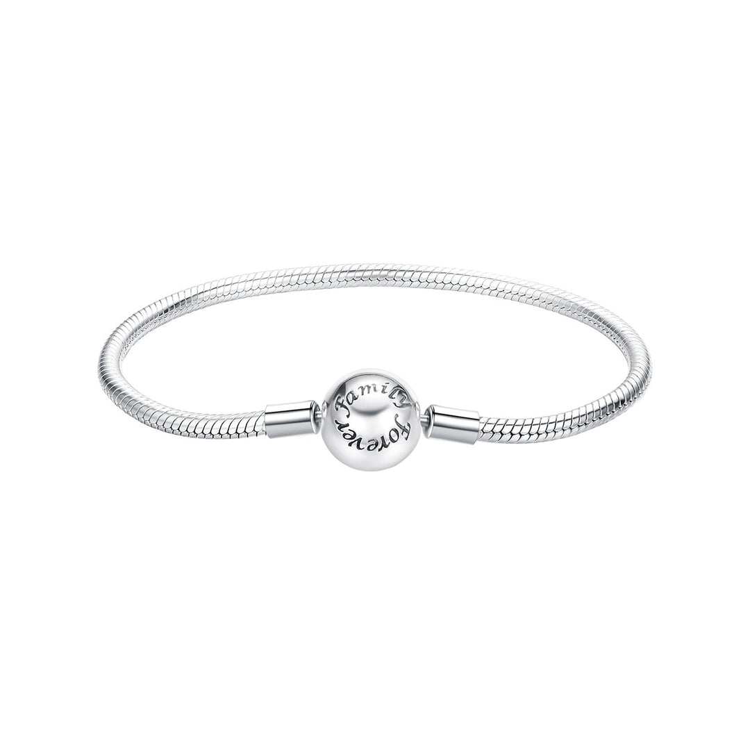 925 Sterling Silver Oxidized Silver White Gold 14.0mm Bracelet for Women