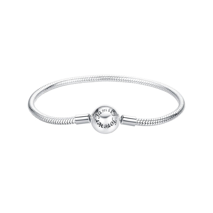 925 Sterling Silver Oxidized Silver White Gold 14.0mm Bracelet for Women