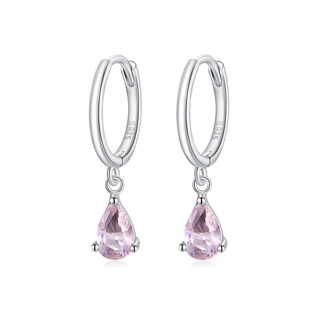 925 Sterling Silver Earrings with Pavé Setting CZ