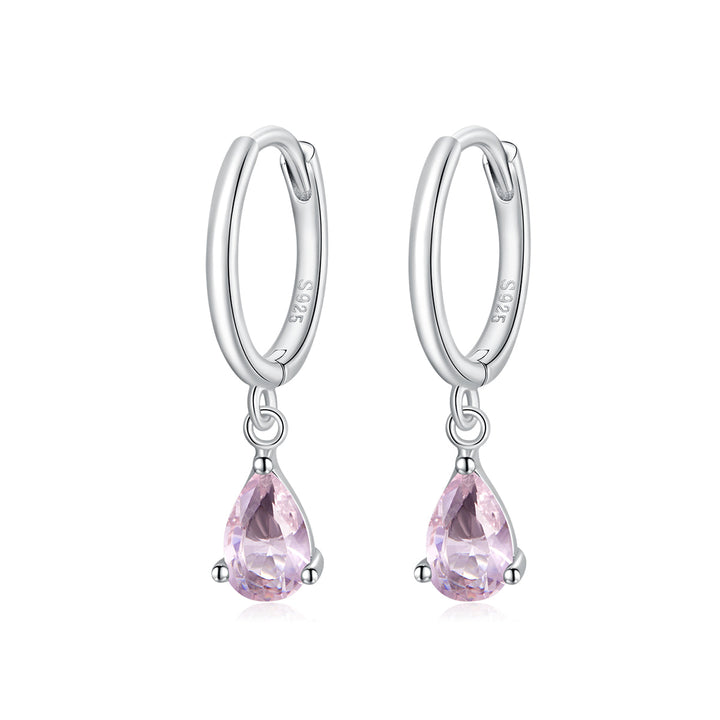 925 Sterling Silver Earrings with Pavé Setting CZ
