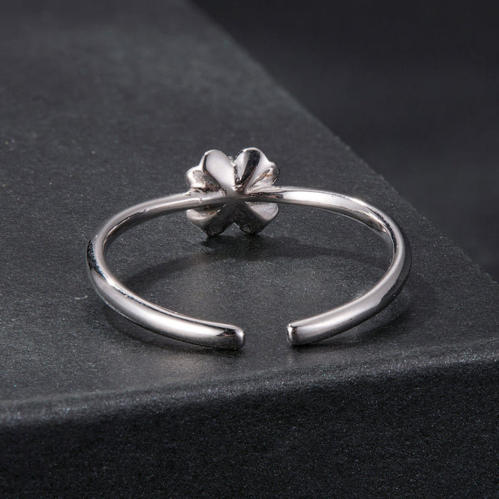925 Sterling Silver Moissanite Ring Size E for Women