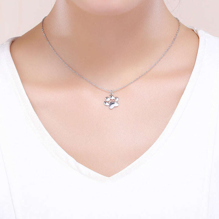 925 Sterling Silver Necklace with SCN Pendant 1.5x1.4cm for Women