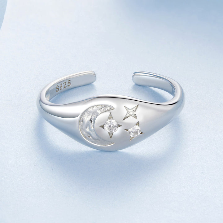 925 Sterling Silver Pavé White Gold Plated CZ Rings - Width 0.2-0.8cm