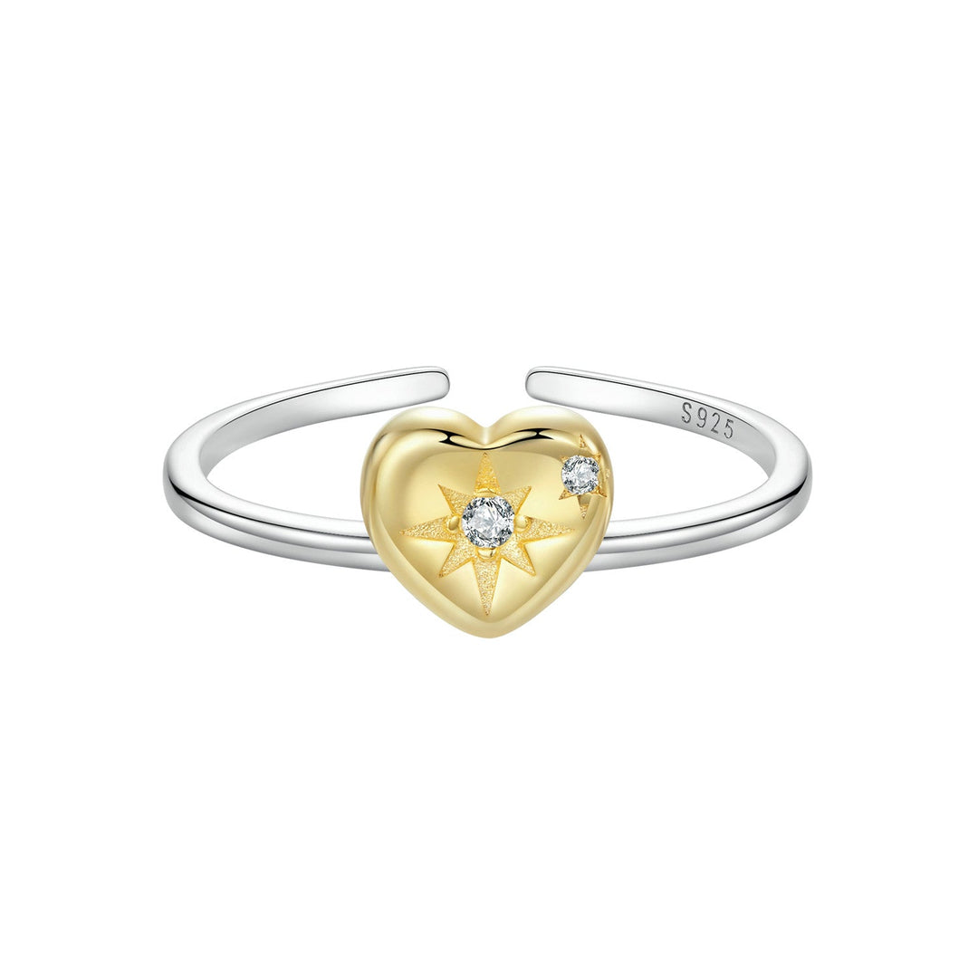 925 Sterling Silver Plated White Gold Pavé Setting CZ Ring for Women