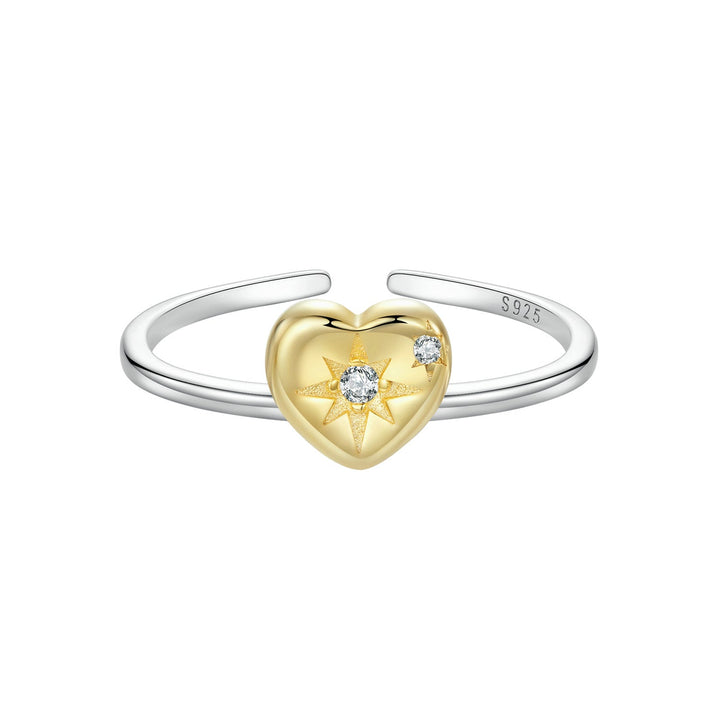 925 Sterling Silver Plated White Gold Pavé Setting CZ Ring for Women