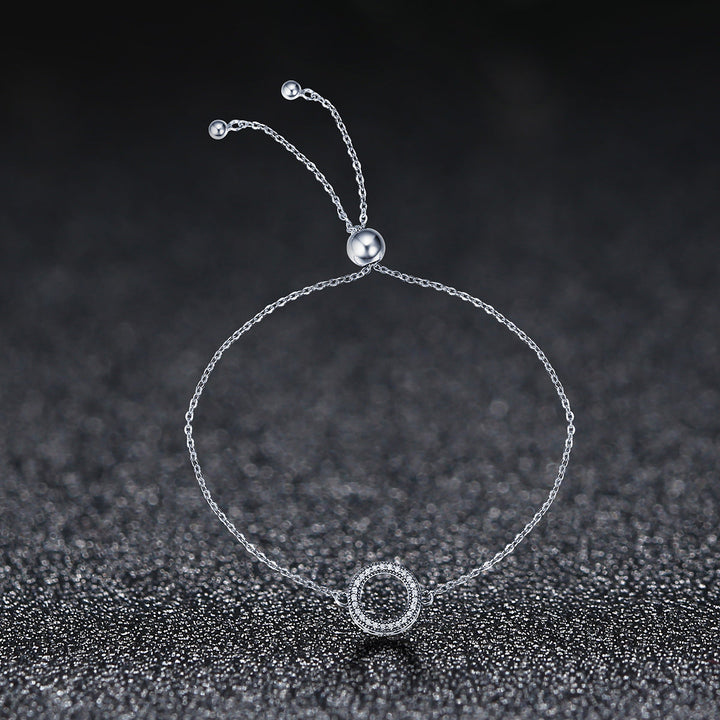 925 Sterling Silver Bracelet 26.5CM with 1.5*1.1CM Pendant for Unisex