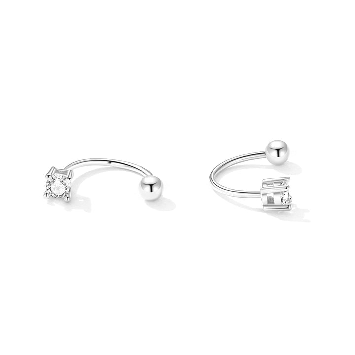 925 Sterling Silver Earrings for Women with CZ in Pavé Setting