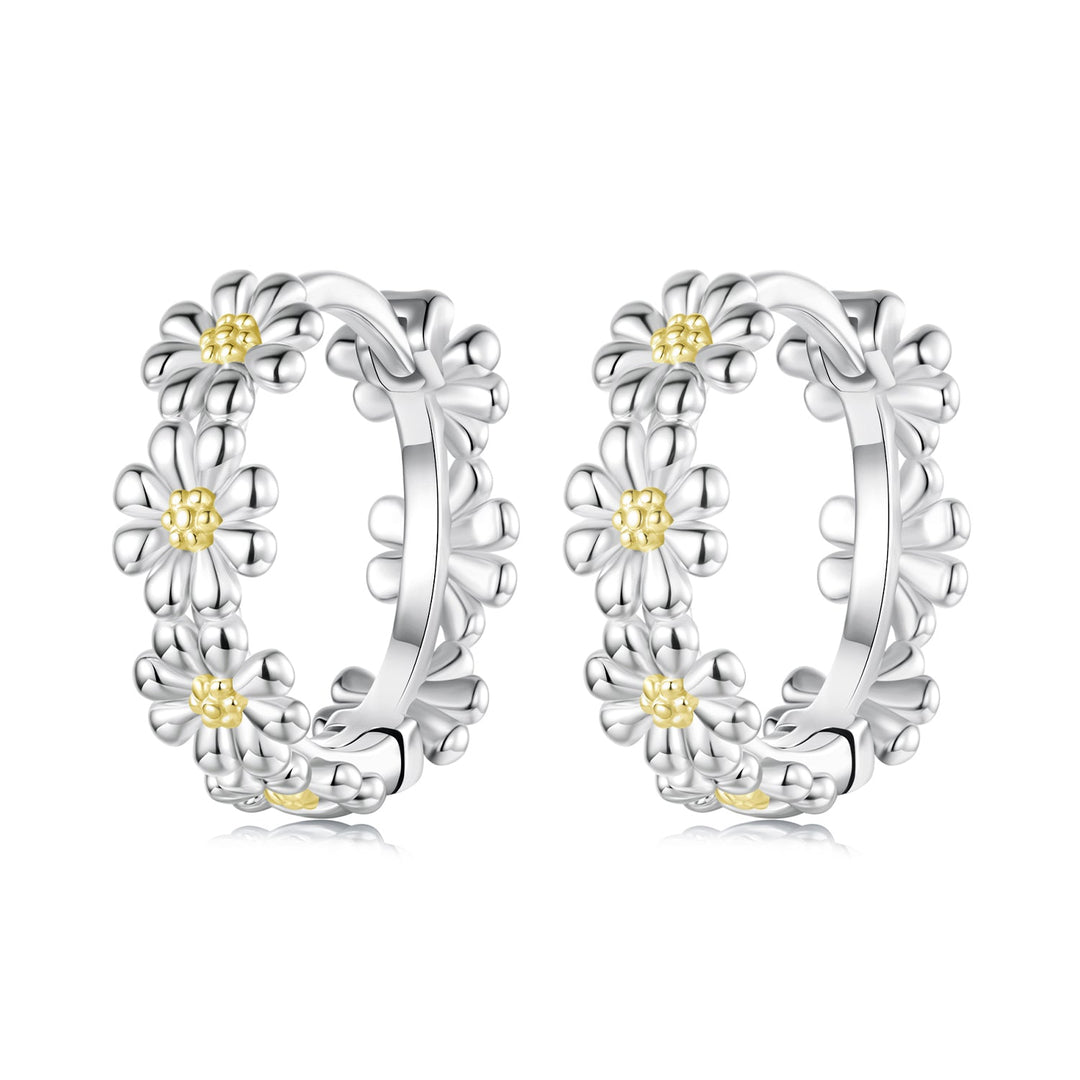 925 Sterling Silver Plated White Gold Earrings for Women