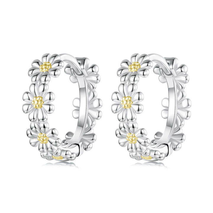 925 Sterling Silver Plated White Gold Earrings for Women