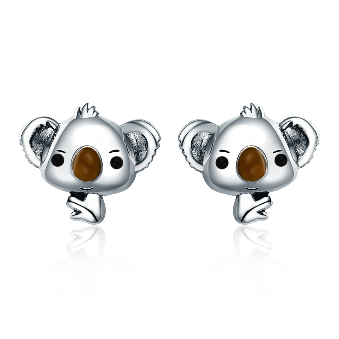 925 Sterling Silver Earrings 1.1*1.2cm for Women