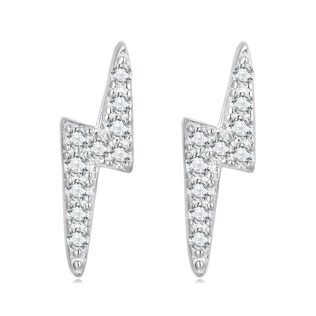925 Sterling Silver Earrings with Pavé Setting CZ for Women
