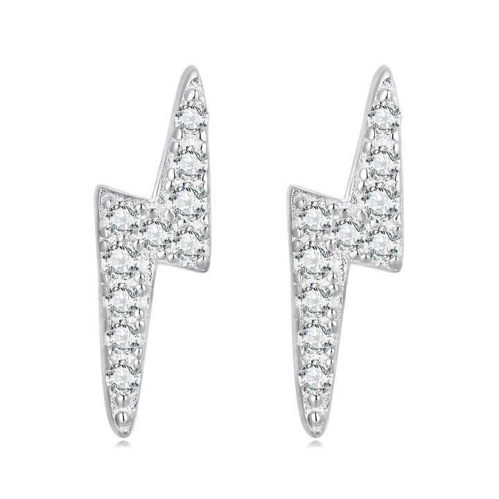 925 Sterling Silver Earrings with Pavé Setting CZ for Women