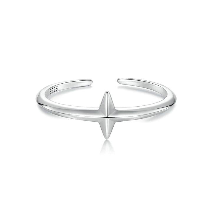 925 Sterling Silver Oxidized Silver 0.12cm Ring for Men