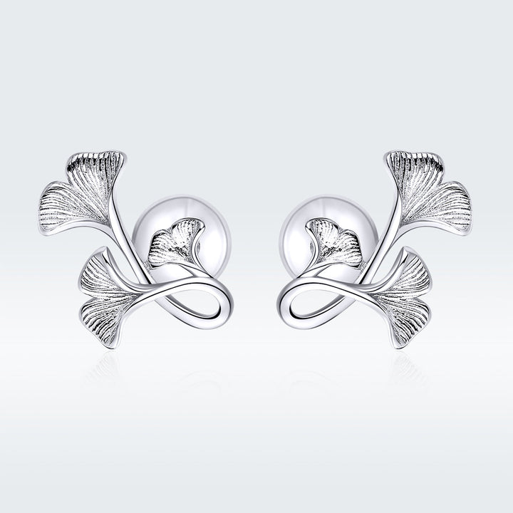 925 Sterling Silver Plated Platinum Wiredrawing Earrings