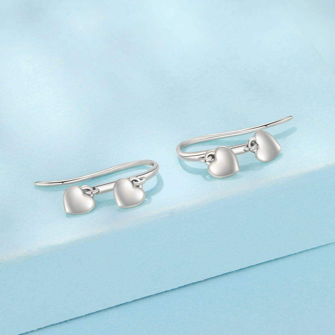 925 Sterling Silver Earrings 1.8*0.5cm for Women