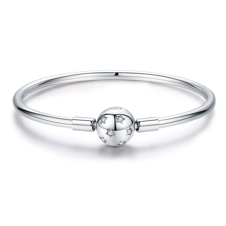 925 Sterling Silver Adjustable Bracelet Style Nan Size 17cm for Men
