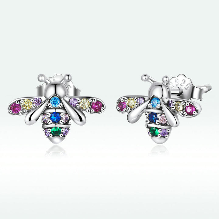 925 Sterling Silver Pavé Setting CZ Earrings for Women