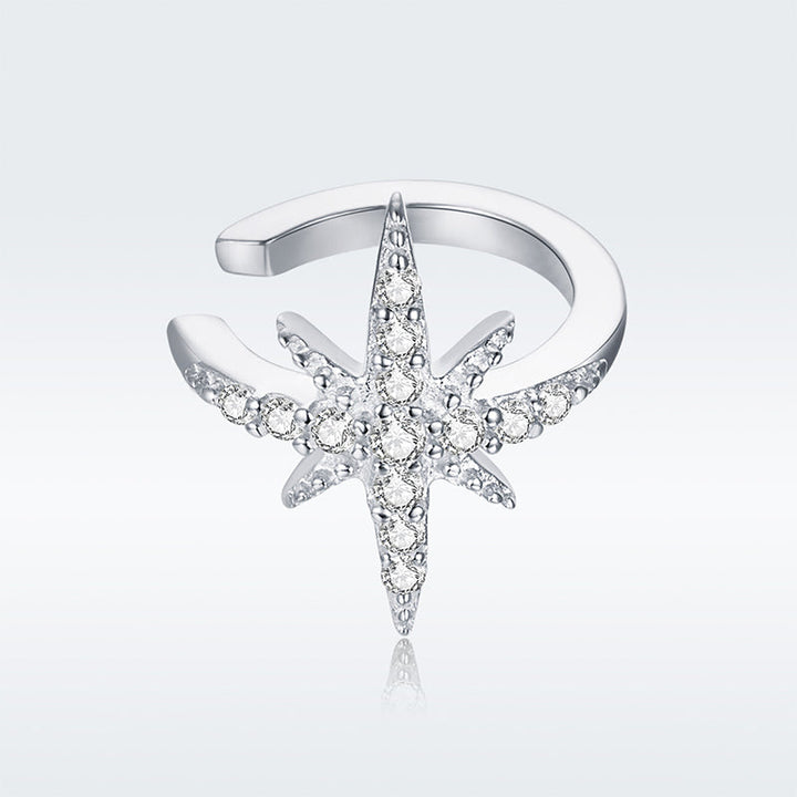 925 Sterling Silver Plated Platinum Pavé Setting CZ Earrings for Women