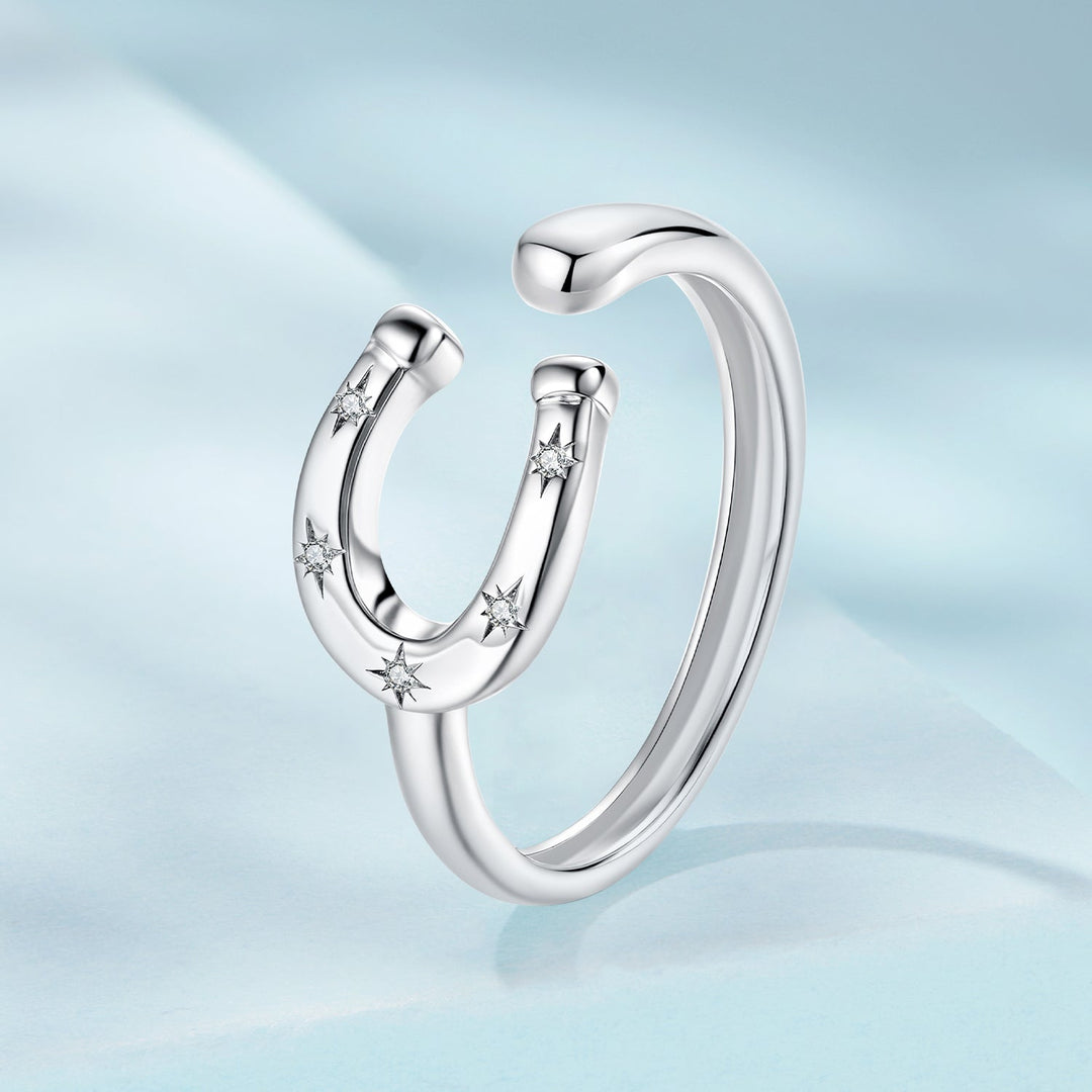 925 Sterling Silver &amp; White Gold Plated Pavé CZ Ring