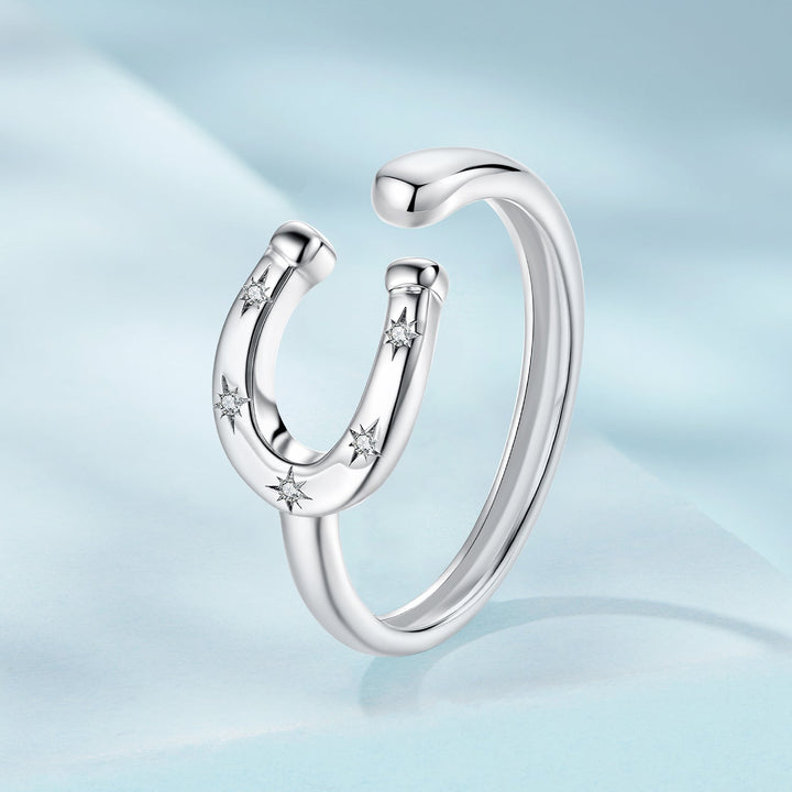 925 Sterling Silver &amp; White Gold Plated Pavé CZ Ring