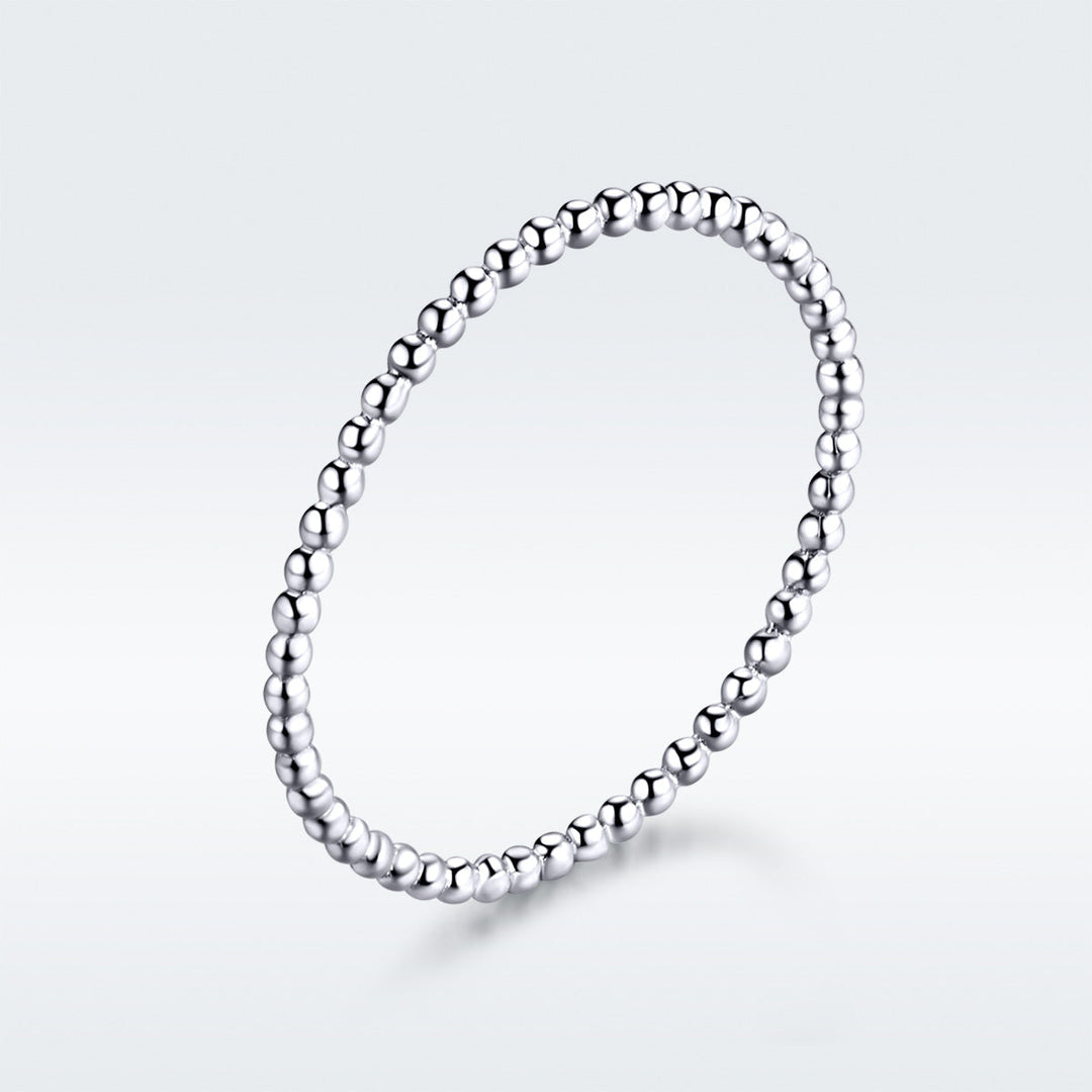 925 Sterling Silver+Plated Platinum Ring Size 6 for Women