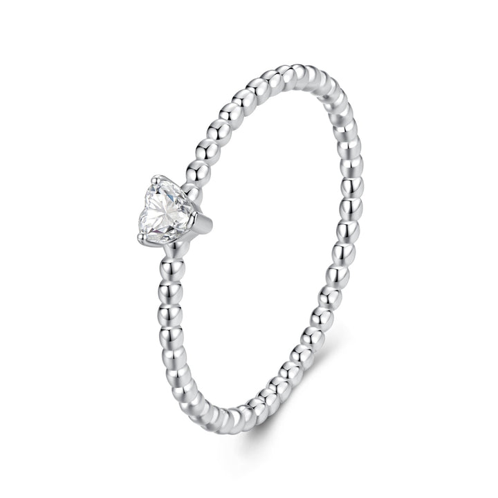 925 Sterling Silver Moissanite Ring Size 6 Plated White Gold
