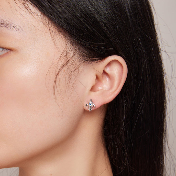 925 Sterling Silver Plated Moonstone Earrings with CZ for Women