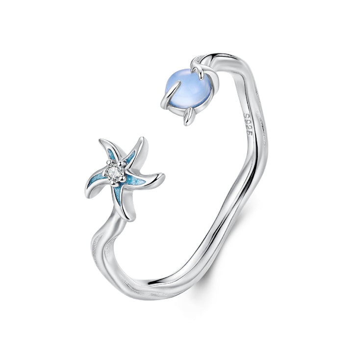 925 Sterling Silver Ring with White Gold Plating, 0.16cm Width for Women